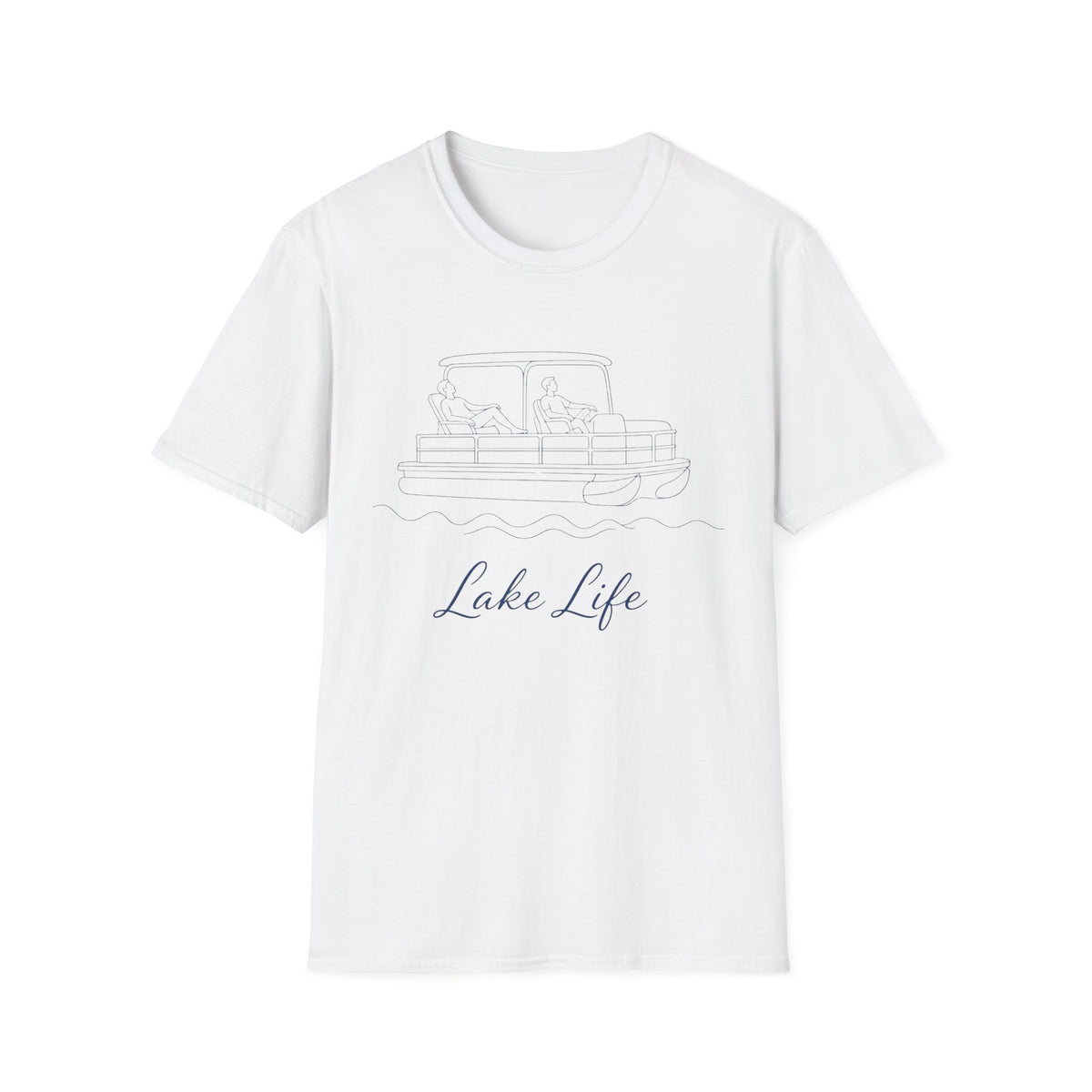 Lake Life T-Shirt — Minimal Pontoon Boat Tee