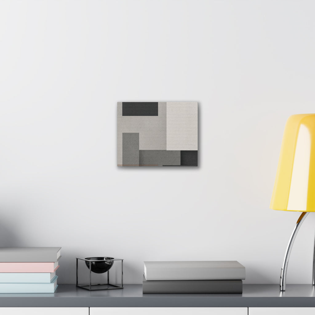 Brutalist Concrete Abstract Canvas | Industrial Modern Wall Art | Minimalist Loft Decor