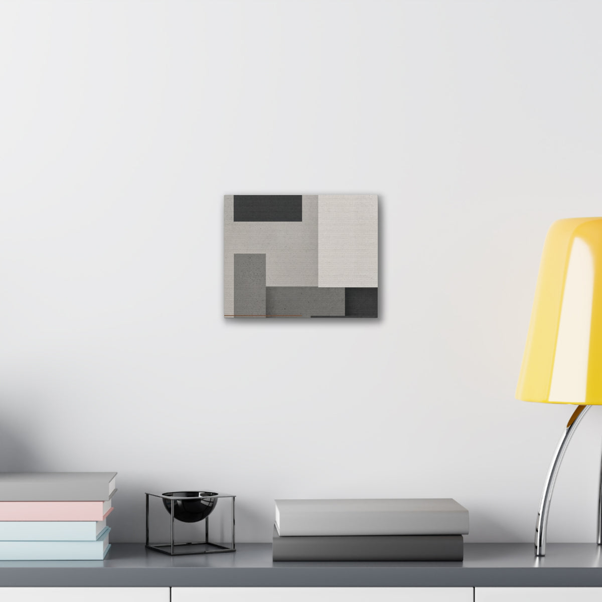 Brutalist Concrete Abstract Canvas | Industrial Modern Wall Art | Minimalist Loft Decor
