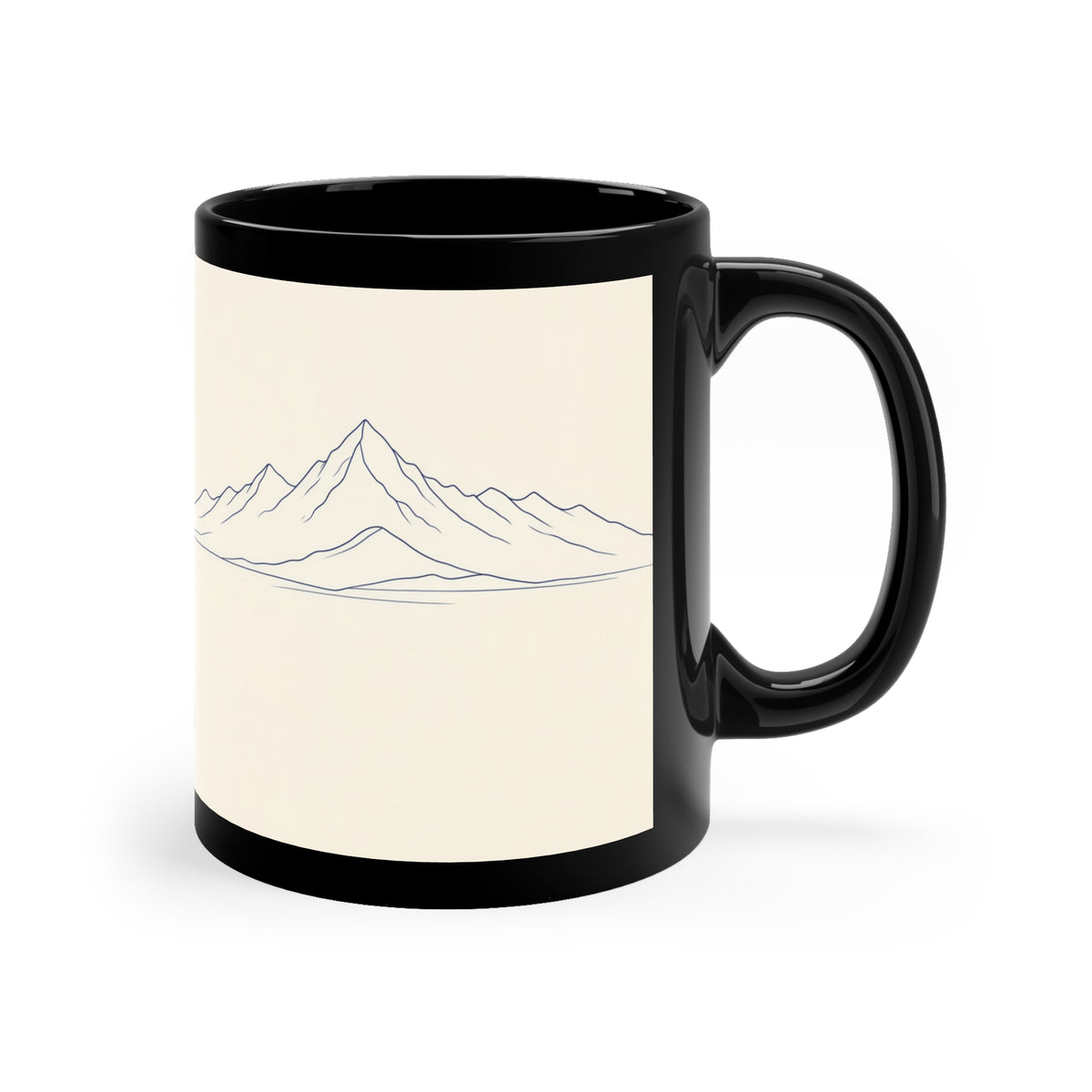 Be the Bird Ceramic Coffee Mug — 11oz Black Accent