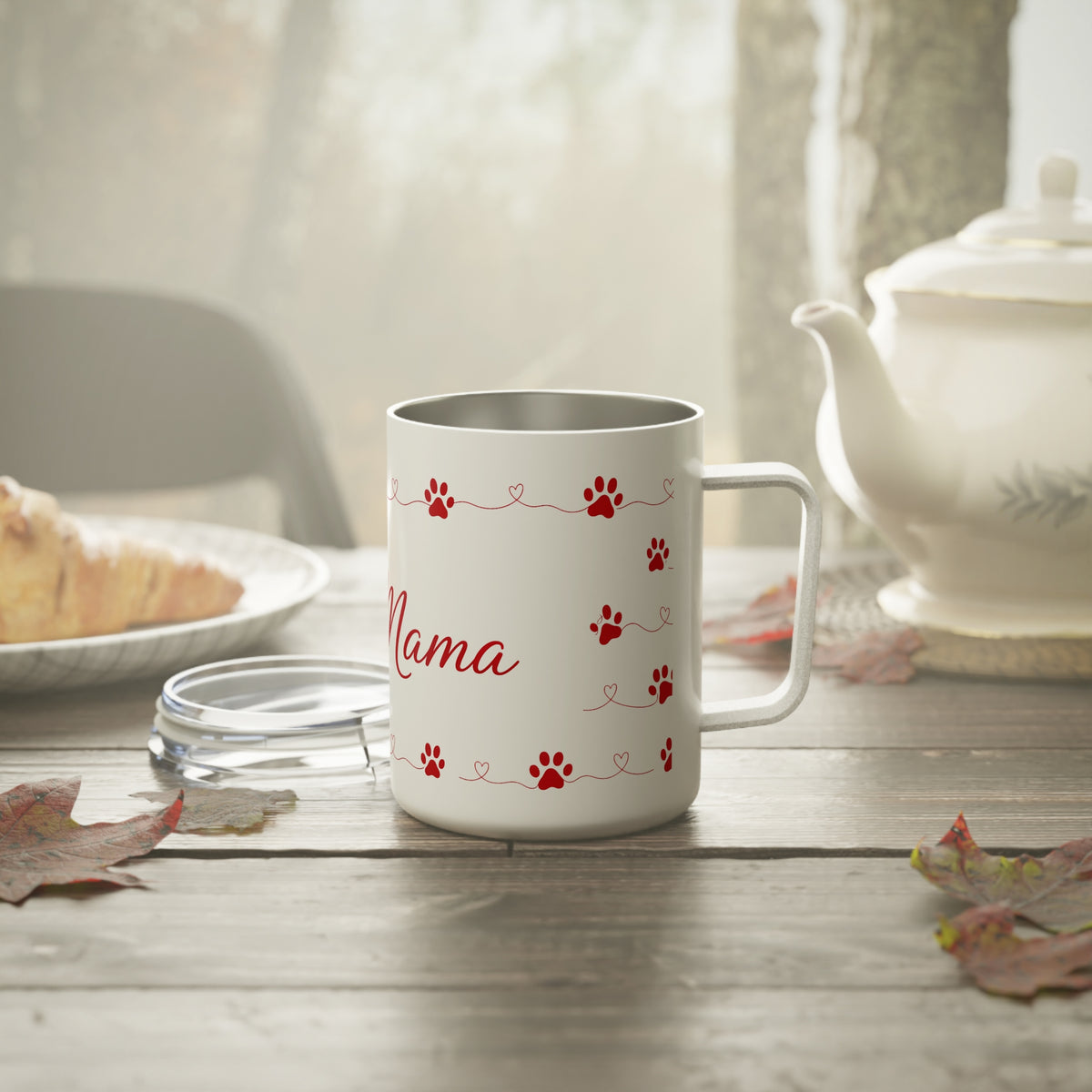 Dog Mom Coffee Mug | Paw Print Minimalist Mug | Cute Dog Lover Gift