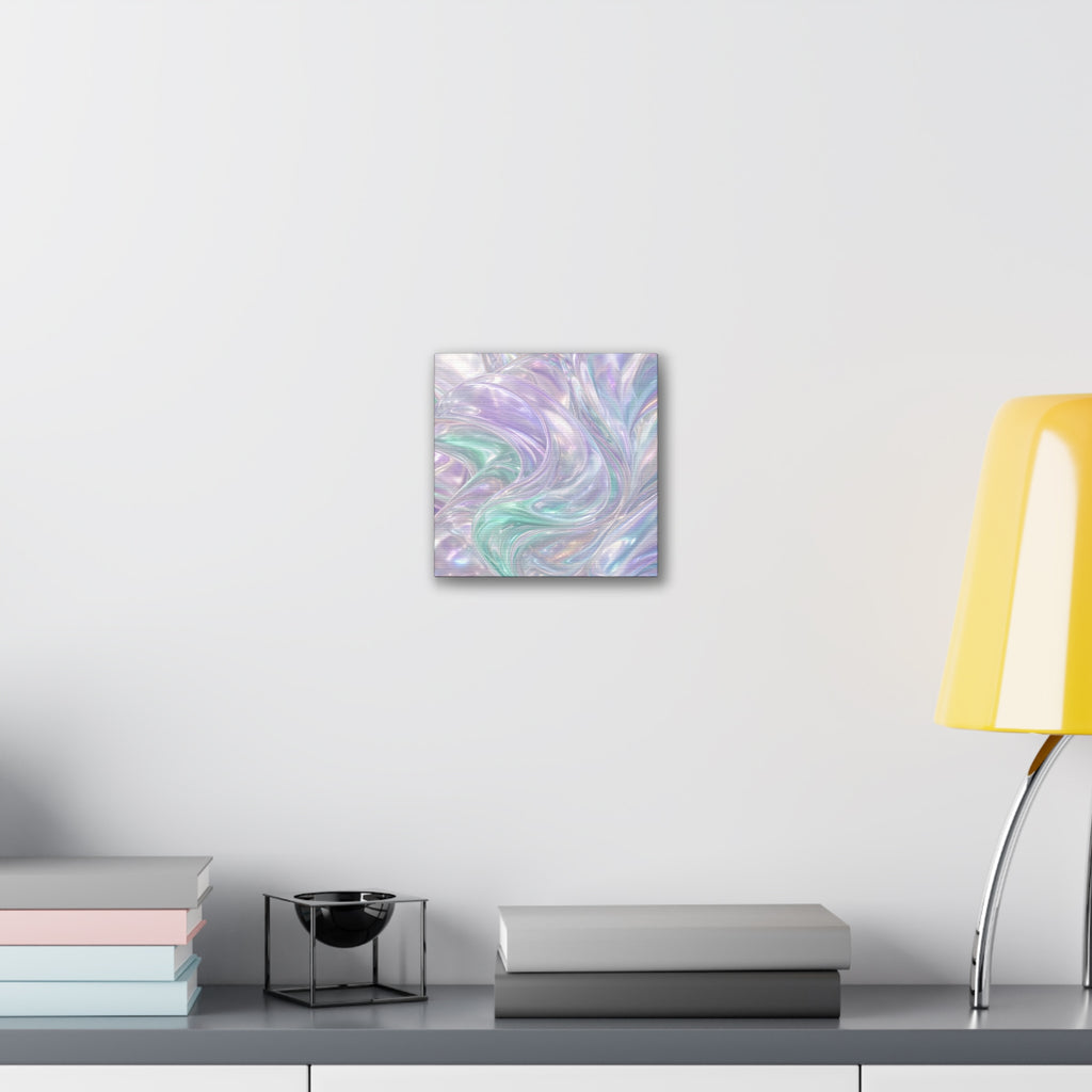 Monochrome Gold Leaf Abstract Canvas | Black White Luxe Wall Art | Modern Gallery Living Room Decor