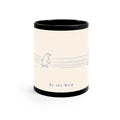 Be the Bird "Beach Life" Ceramic Coffee Mug — 11oz Black Accent