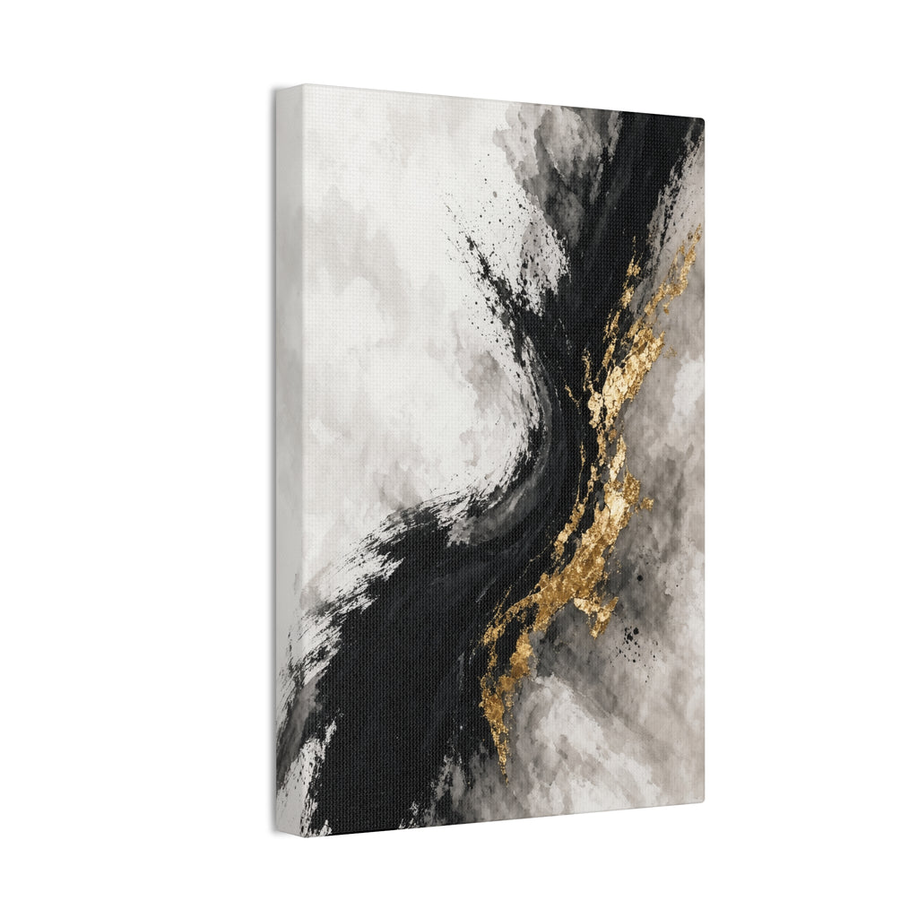 Cinnamon Spice Color Field Canvas | Warm Autumn Abstract Wall Art | Cozy Fall Living Room Decor