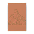 Safari Friends Line Art Canvas — Terracotta Nursery Wall Art
