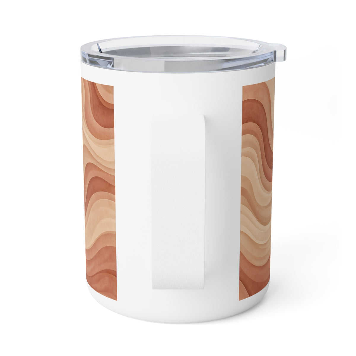 Terracotta Abstract Swirl Coffee Mug | Minimalist Aesthetic Mug | Warm Boho Gift