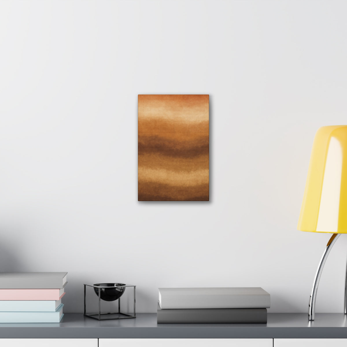 Monochrome Gold Leaf Abstract Canvas | Black White Luxe Wall Art | Modern Gallery Living Room Decor
