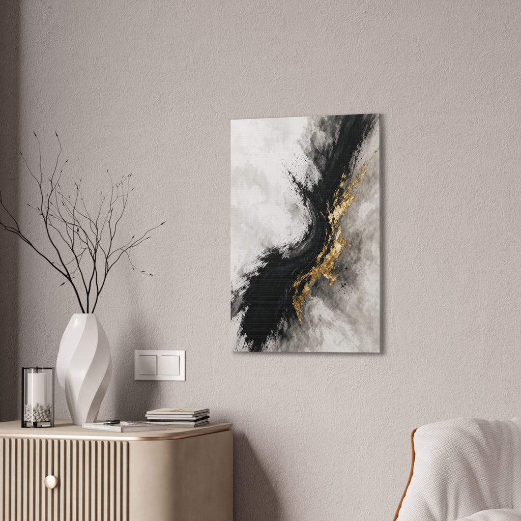 Cinnamon Spice Color Field Canvas | Warm Autumn Abstract Wall Art | Cozy Fall Living Room Decor
