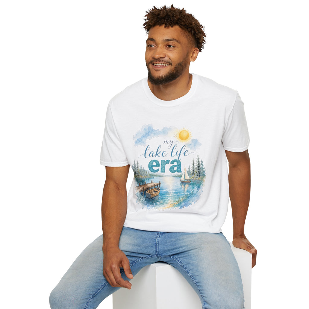 Lake Life Era T-Shirt — Scenic Sun & Canoe Graphic Tee