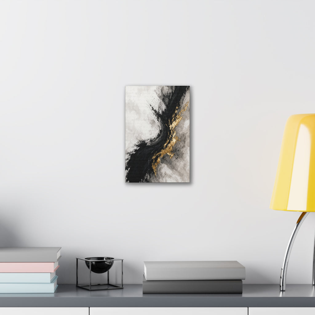 Cinnamon Spice Color Field Canvas | Warm Autumn Abstract Wall Art | Cozy Fall Living Room Decor
