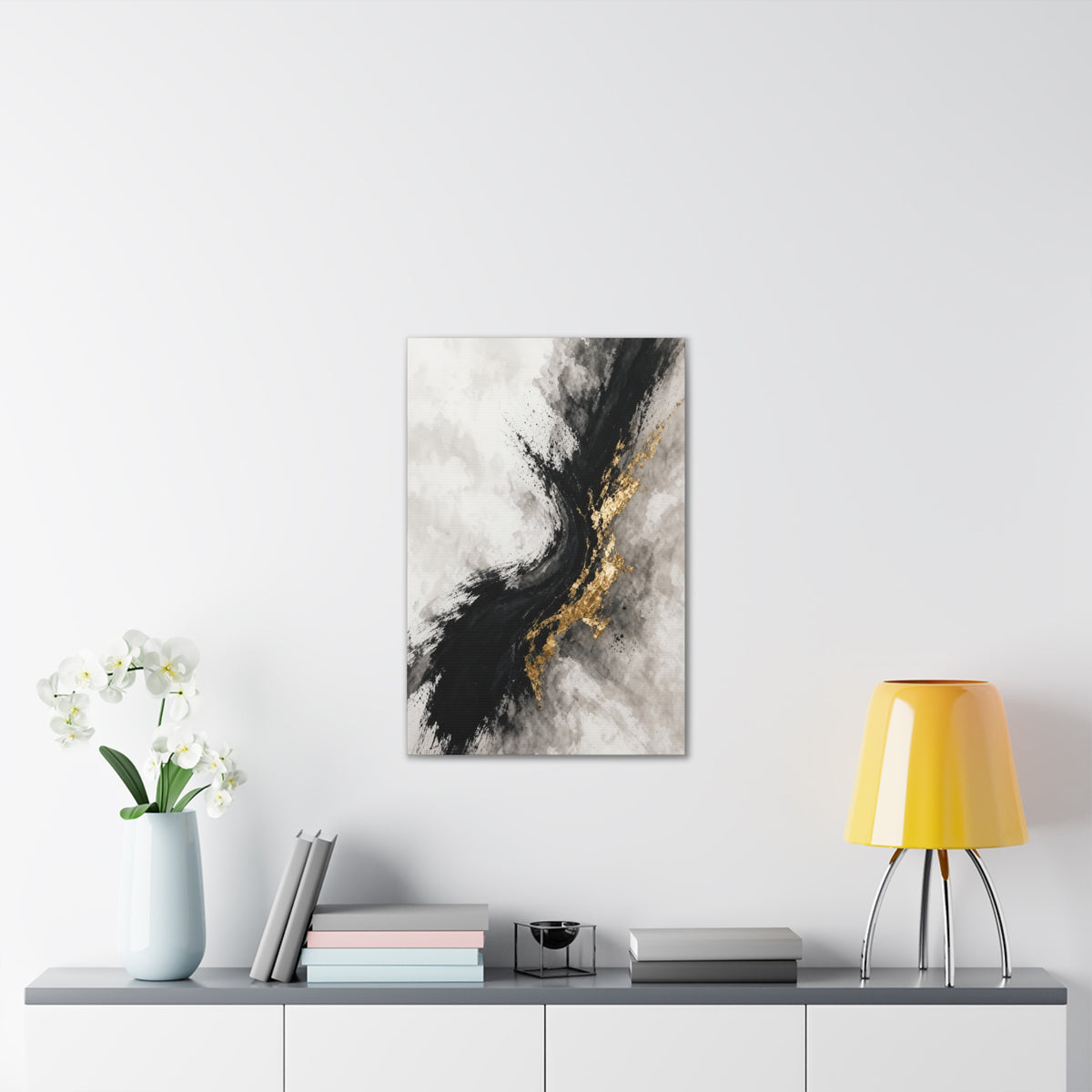 Cinnamon Spice Color Field Canvas | Warm Autumn Abstract Wall Art | Cozy Fall Living Room Decor
