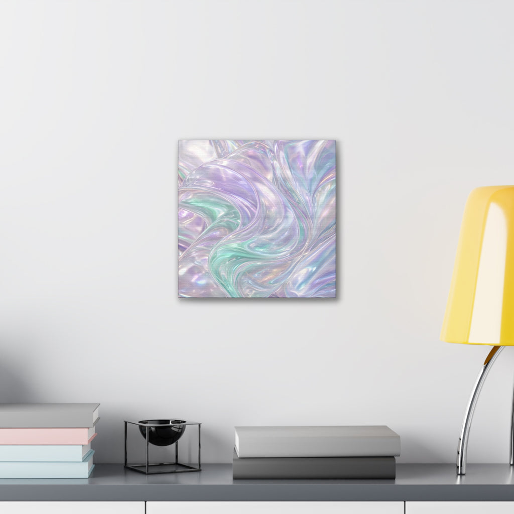 Monochrome Gold Leaf Abstract Canvas | Black White Luxe Wall Art | Modern Gallery Living Room Decor