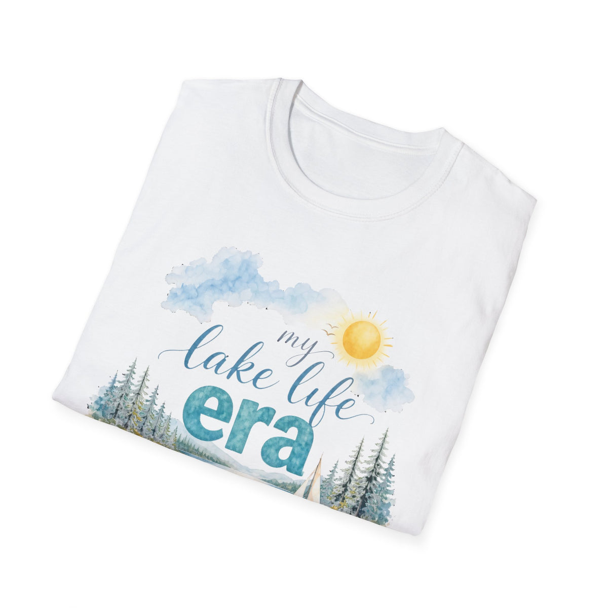 Lake Life Era T-Shirt — Scenic Sun & Canoe Graphic Tee