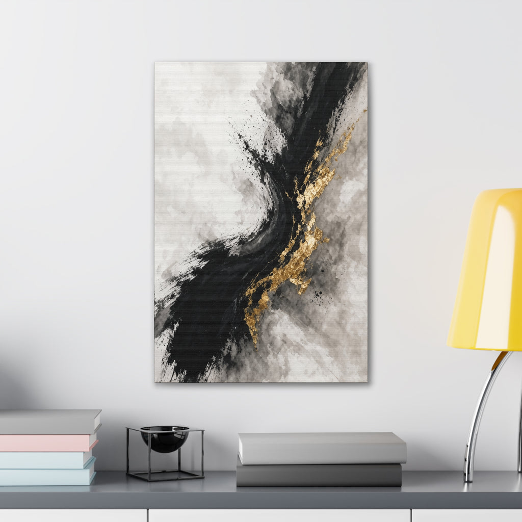 Cinnamon Spice Color Field Canvas | Warm Autumn Abstract Wall Art | Cozy Fall Living Room Decor