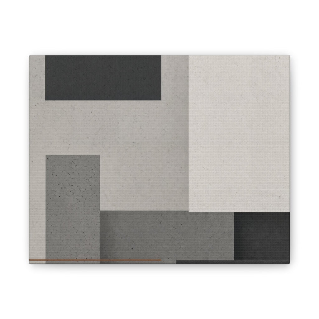 Brutalist Concrete Abstract Canvas | Industrial Modern Wall Art | Minimalist Loft Decor