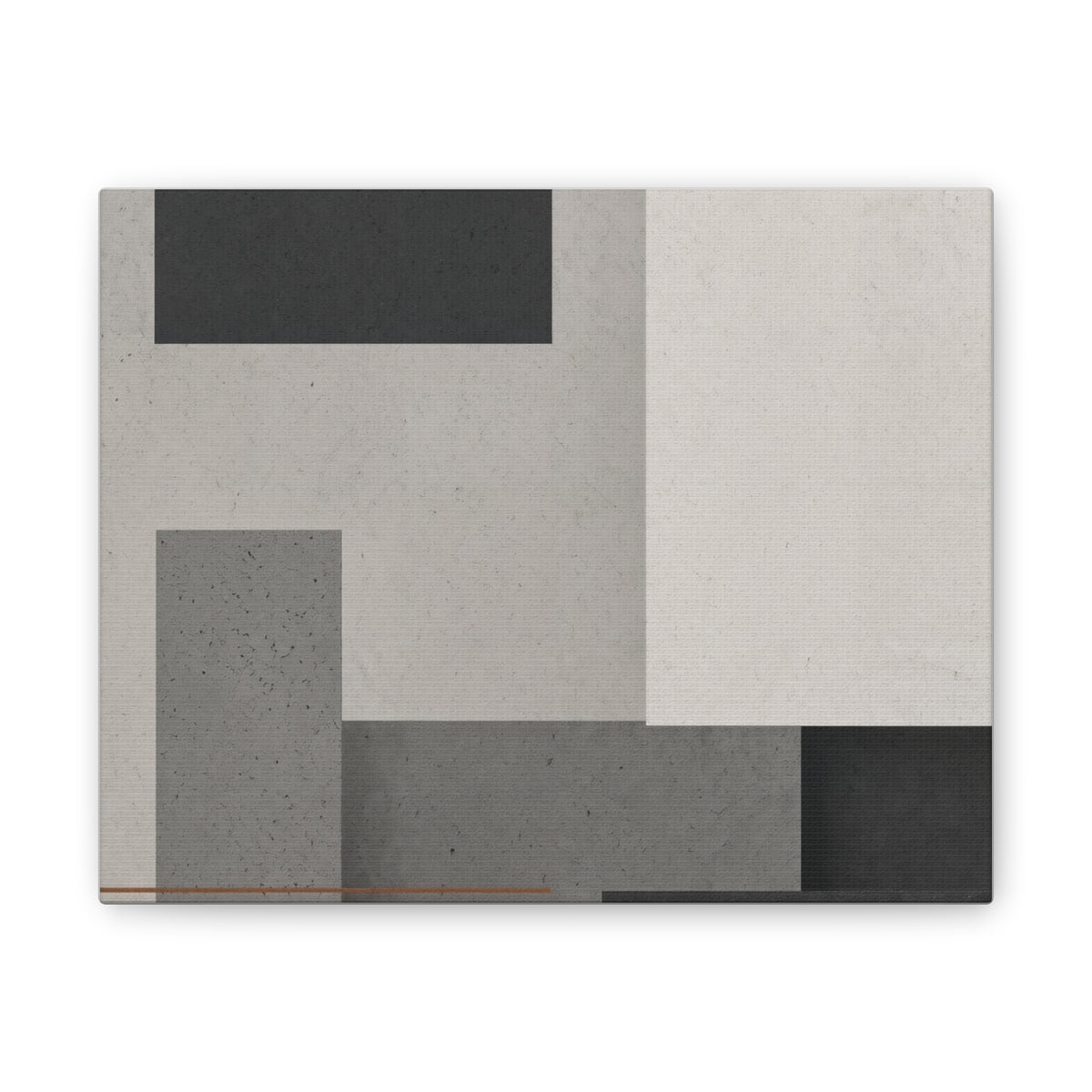 Brutalist Concrete Abstract Canvas | Industrial Modern Wall Art | Minimalist Loft Decor