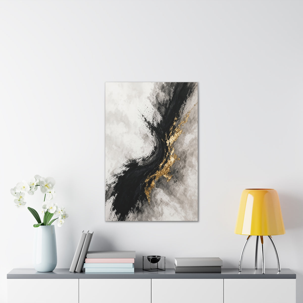 Cinnamon Spice Color Field Canvas | Warm Autumn Abstract Wall Art | Cozy Fall Living Room Decor