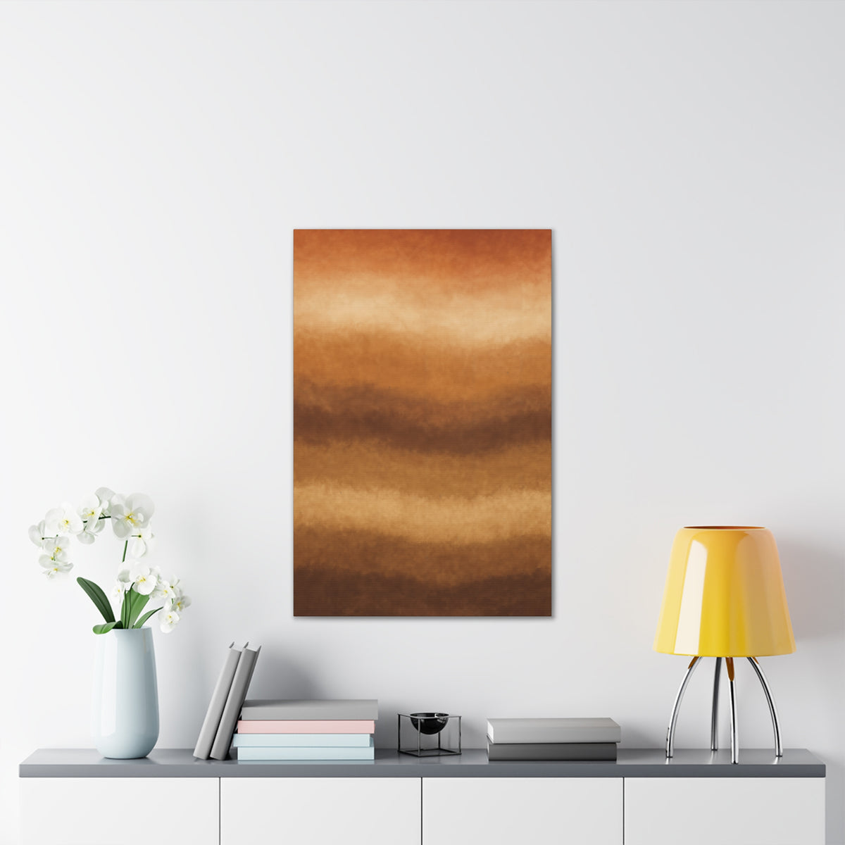 Monochrome Gold Leaf Abstract Canvas | Black White Luxe Wall Art | Modern Gallery Living Room Decor