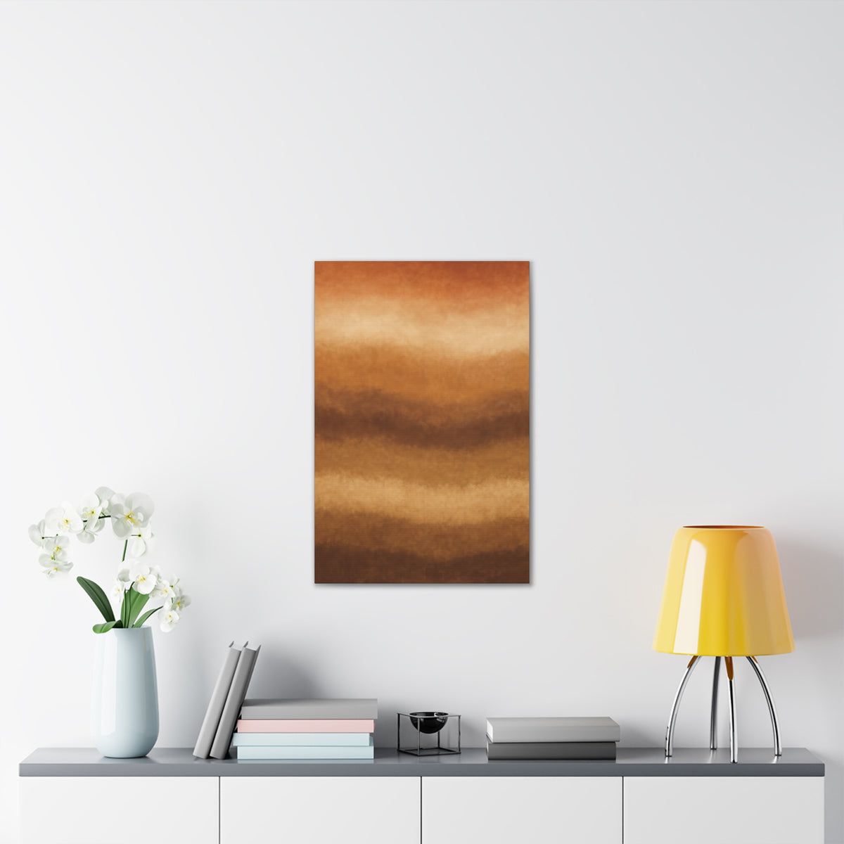 Monochrome Gold Leaf Abstract Canvas | Black White Luxe Wall Art | Modern Gallery Living Room Decor