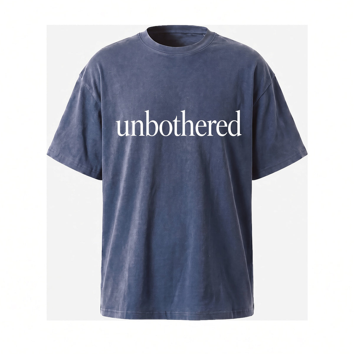 T-Shirt — "unbothered" Minimalist Vintage Washed Tee