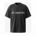 T-Shirt — "at capacity" Minimalist Vintage Washed Tee