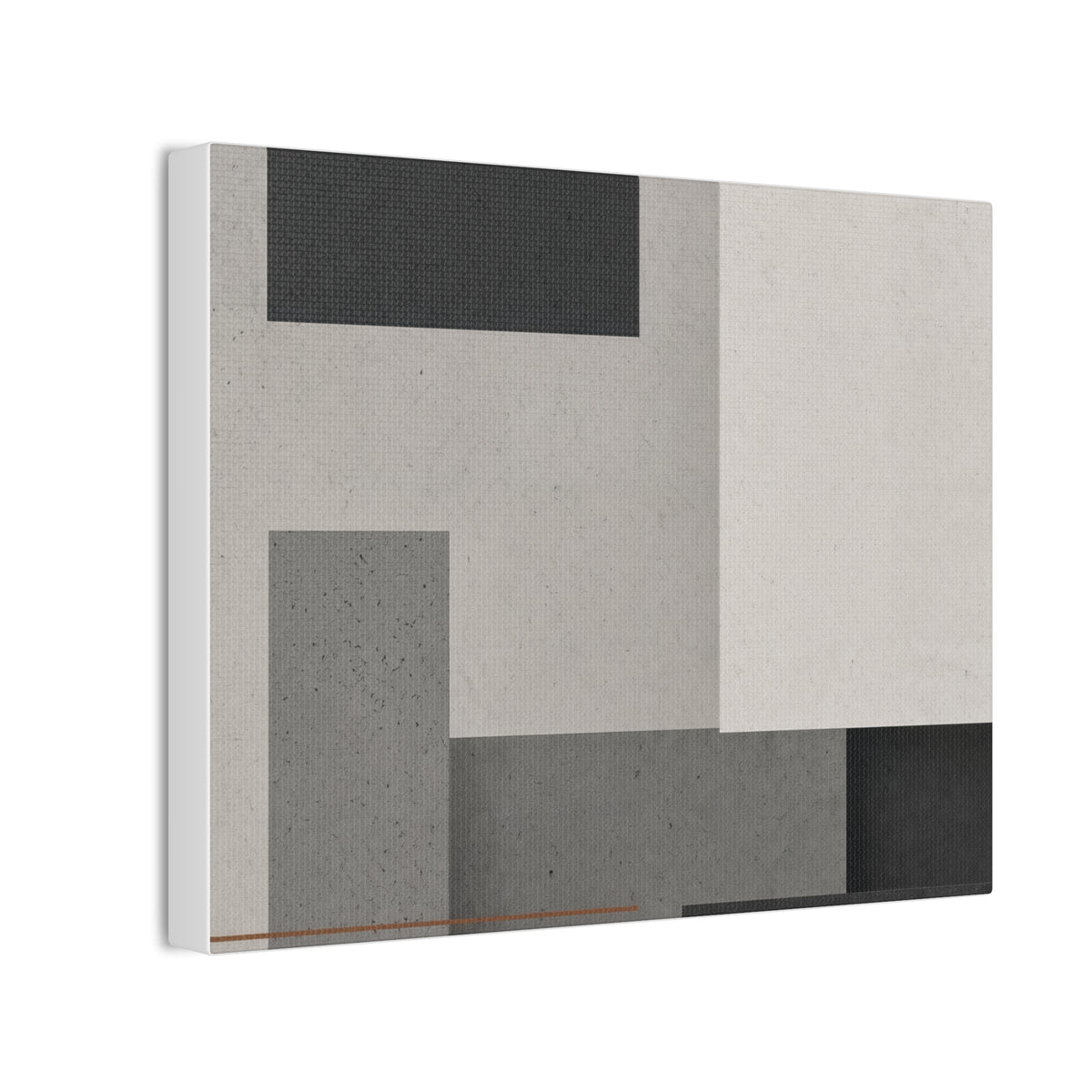 Brutalist Concrete Abstract Canvas | Industrial Modern Wall Art | Minimalist Loft Decor