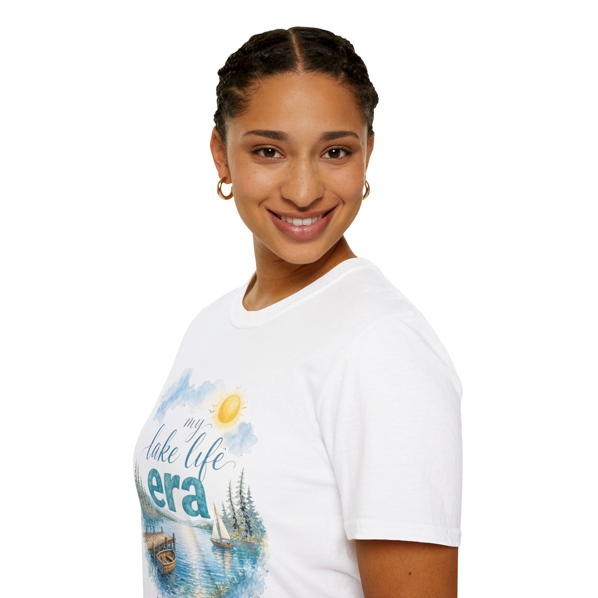 Lake Life Era T-Shirt — Scenic Sun & Canoe Graphic Tee