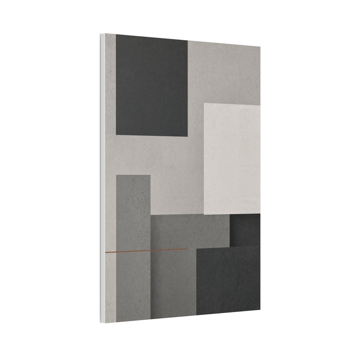 Brutalist Concrete Abstract Canvas | Industrial Modern Wall Art | Minimalist Loft Decor