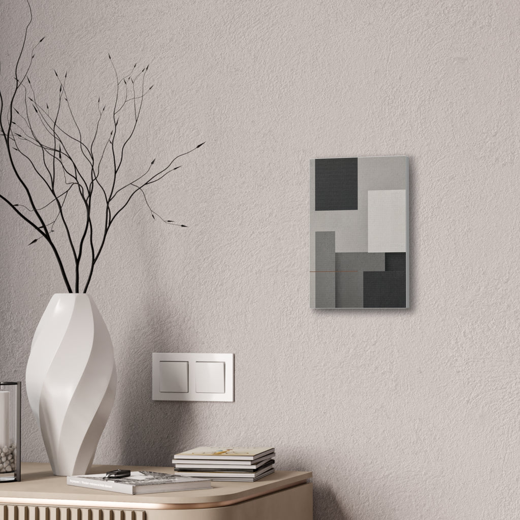 Brutalist Concrete Abstract Canvas | Industrial Modern Wall Art | Minimalist Loft Decor