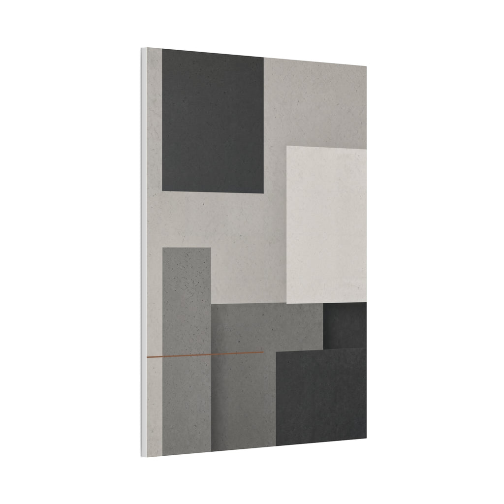 Brutalist Concrete Abstract Canvas | Industrial Modern Wall Art | Minimalist Loft Decor