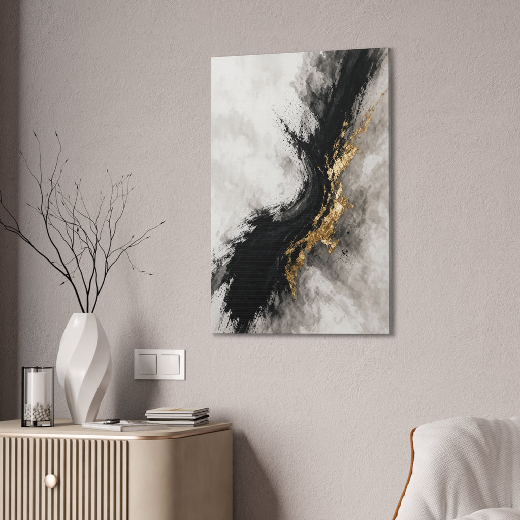 Cinnamon Spice Color Field Canvas | Warm Autumn Abstract Wall Art | Cozy Fall Living Room Decor