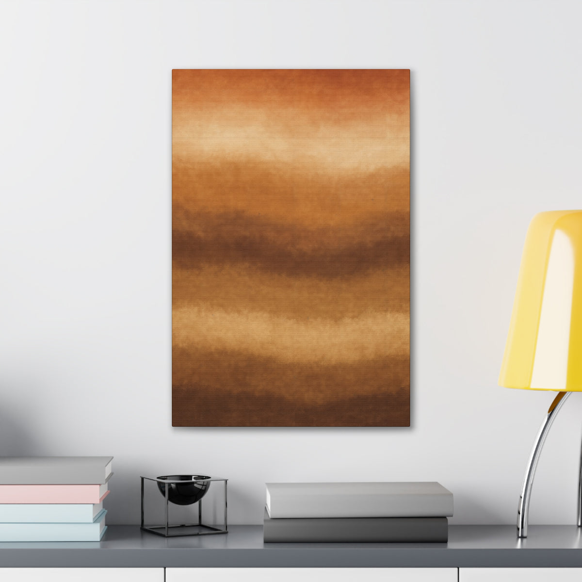 Monochrome Gold Leaf Abstract Canvas | Black White Luxe Wall Art | Modern Gallery Living Room Decor